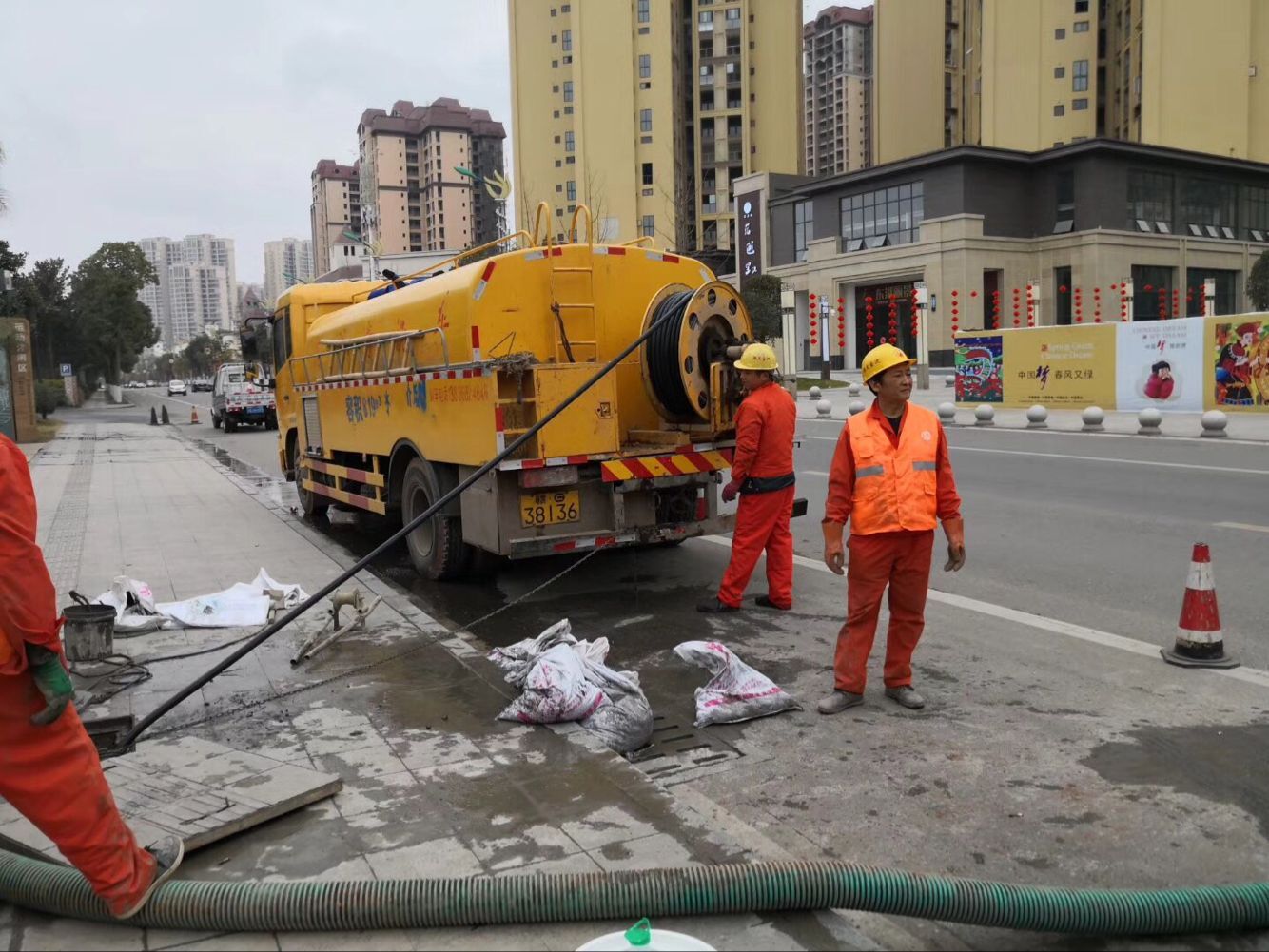邳州排污管道清淤-管道清洗
